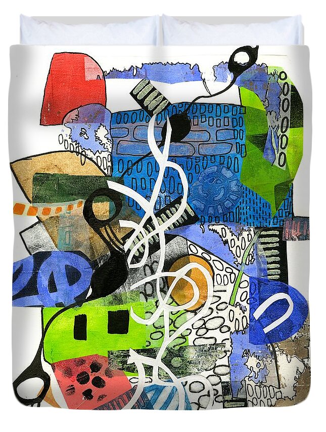 Colorful Abstract Composition - Duvet Cover