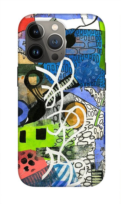Colorful Abstract Composition - Phone Case