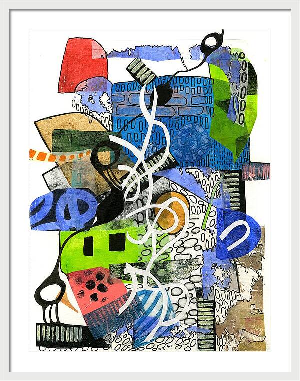 Colorful Abstract Composition - Framed Print