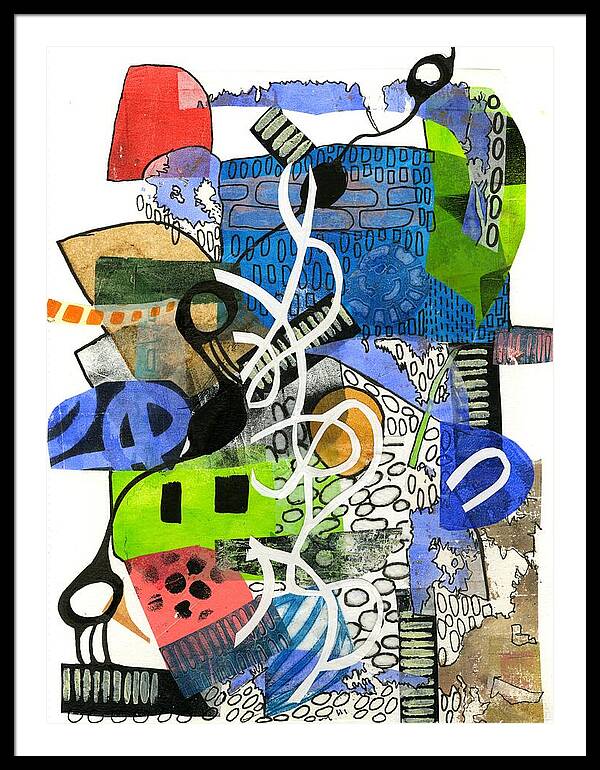 Colorful Abstract Composition - Framed Print