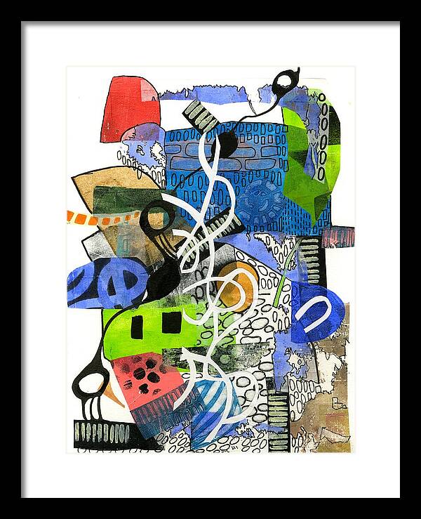 Colorful Abstract Composition - Framed Print
