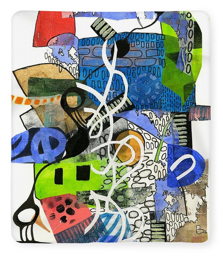 Colorful Abstract Composition - Blanket