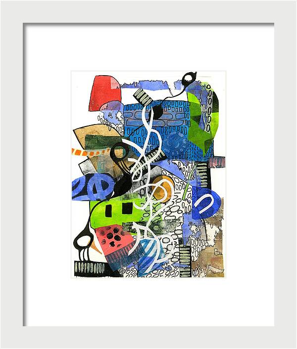 Colorful Abstract Composition - Framed Print
