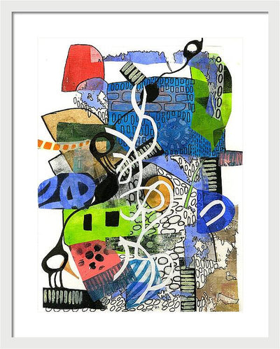 Colorful Abstract Composition - Framed Print
