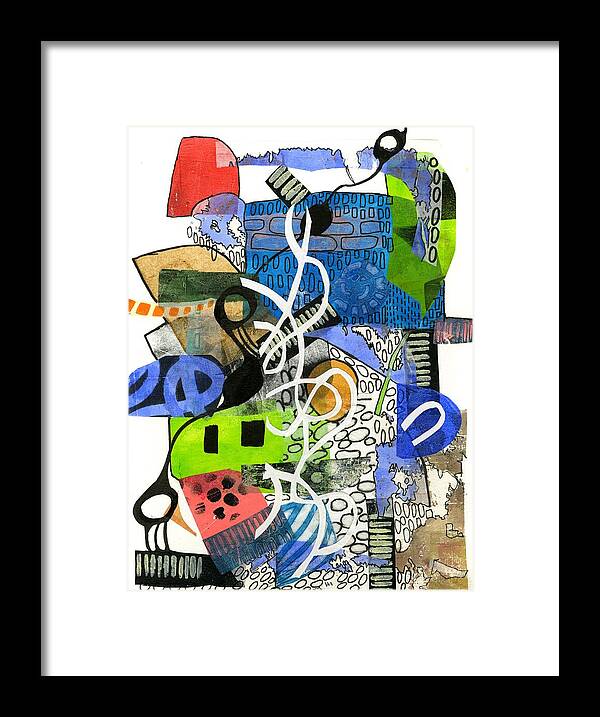 Colorful Abstract Composition - Framed Print