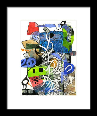Colorful Abstract Composition - Framed Print