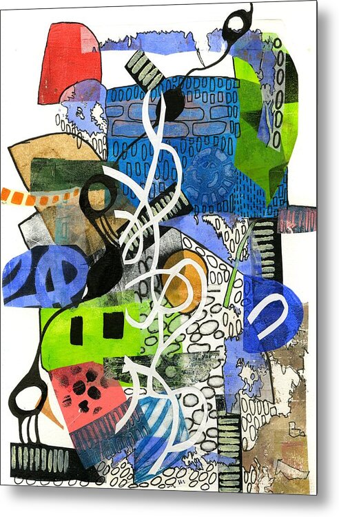 Colorful Abstract Composition - Metal Print