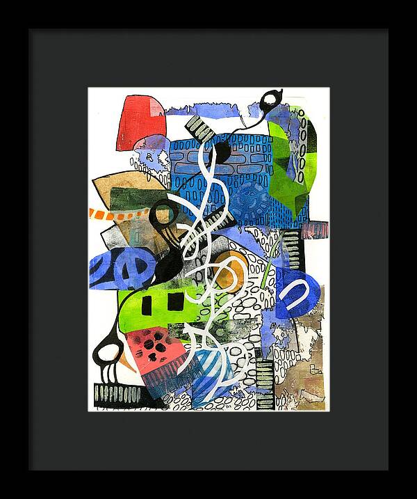 Colorful Abstract Composition - Framed Print