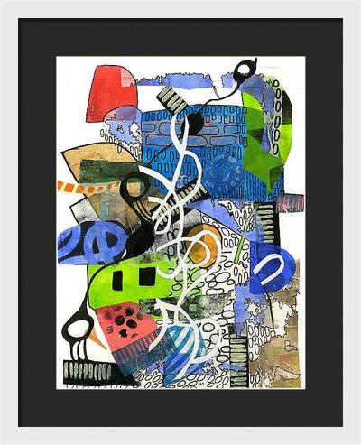 Colorful Abstract Composition - Framed Print
