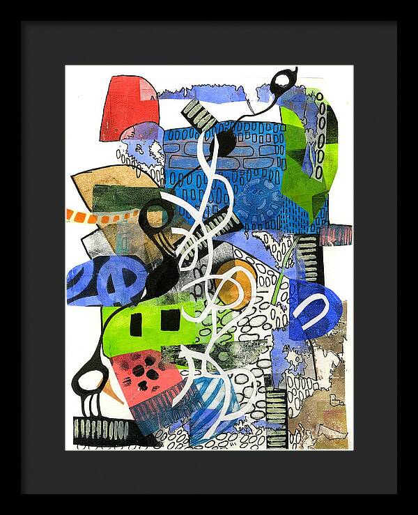 Colorful Abstract Composition - Framed Print