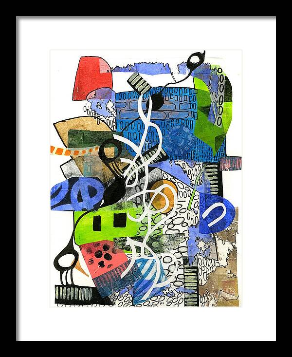 Colorful Abstract Composition - Framed Print