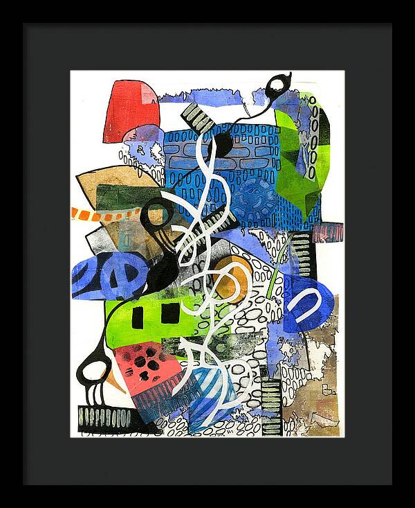 Colorful Abstract Composition - Framed Print