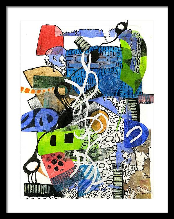 Colorful Abstract Composition - Framed Print