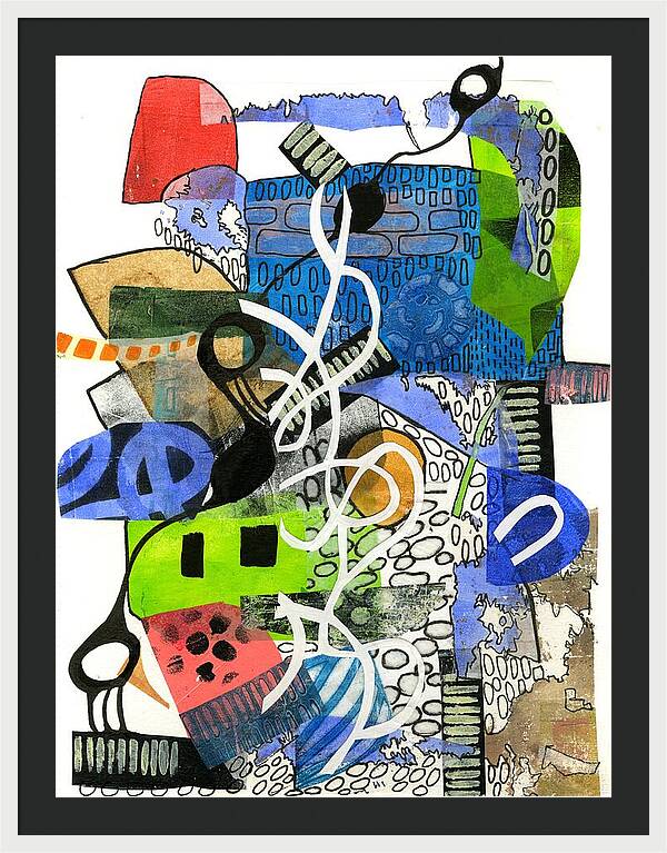 Colorful Abstract Composition - Framed Print