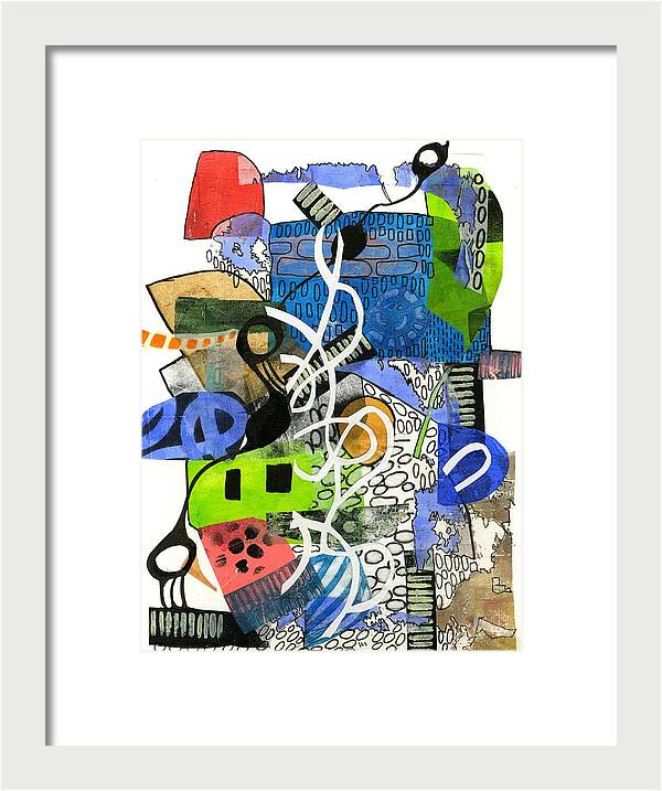 Colorful Abstract Composition - Framed Print