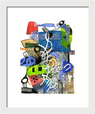 Colorful Abstract Composition - Framed Print