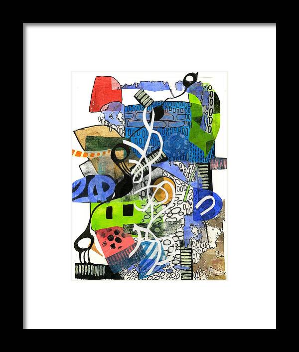 Colorful Abstract Composition - Framed Print