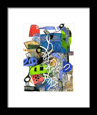 Colorful Abstract Composition - Framed Print