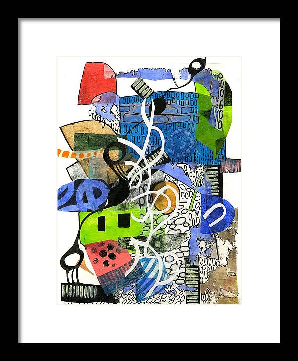 Colorful Abstract Composition - Framed Print