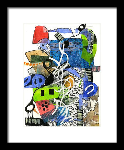 Colorful Abstract Composition - Framed Print