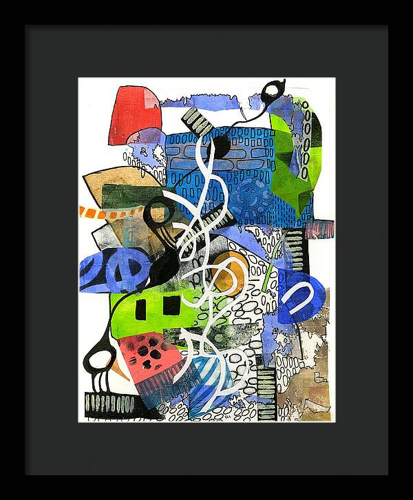 Colorful Abstract Composition - Framed Print