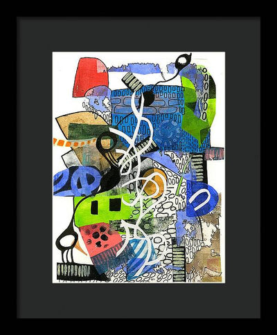 Colorful Abstract Composition - Framed Print