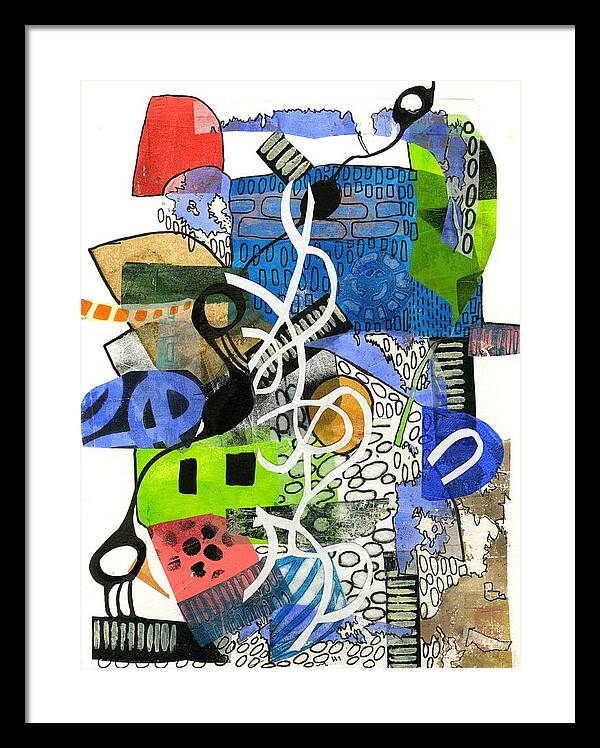 Colorful Abstract Composition - Framed Print
