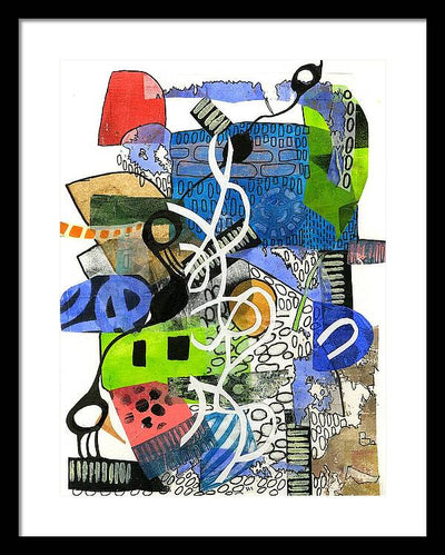Colorful Abstract Composition - Framed Print