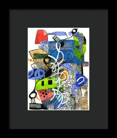 Colorful Abstract Composition - Framed Print