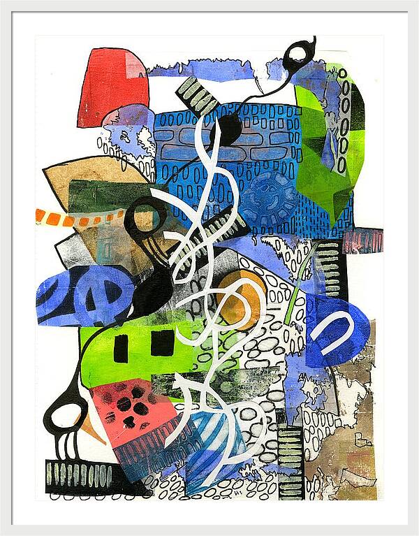 Colorful Abstract Composition - Framed Print