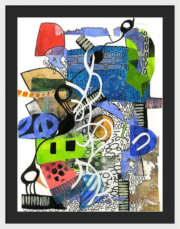 Colorful Abstract Composition - Framed Print