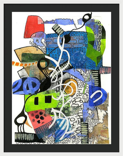 Colorful Abstract Composition - Framed Print