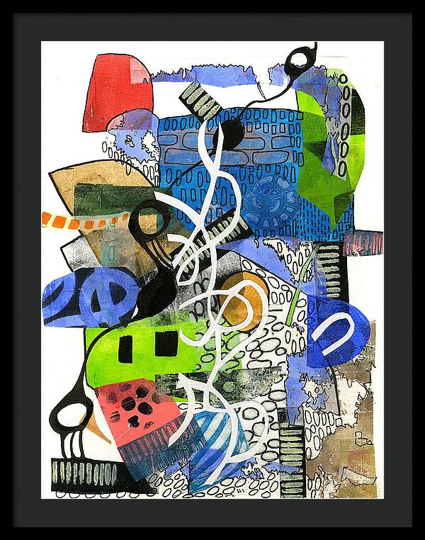 Colorful Abstract Composition - Framed Print