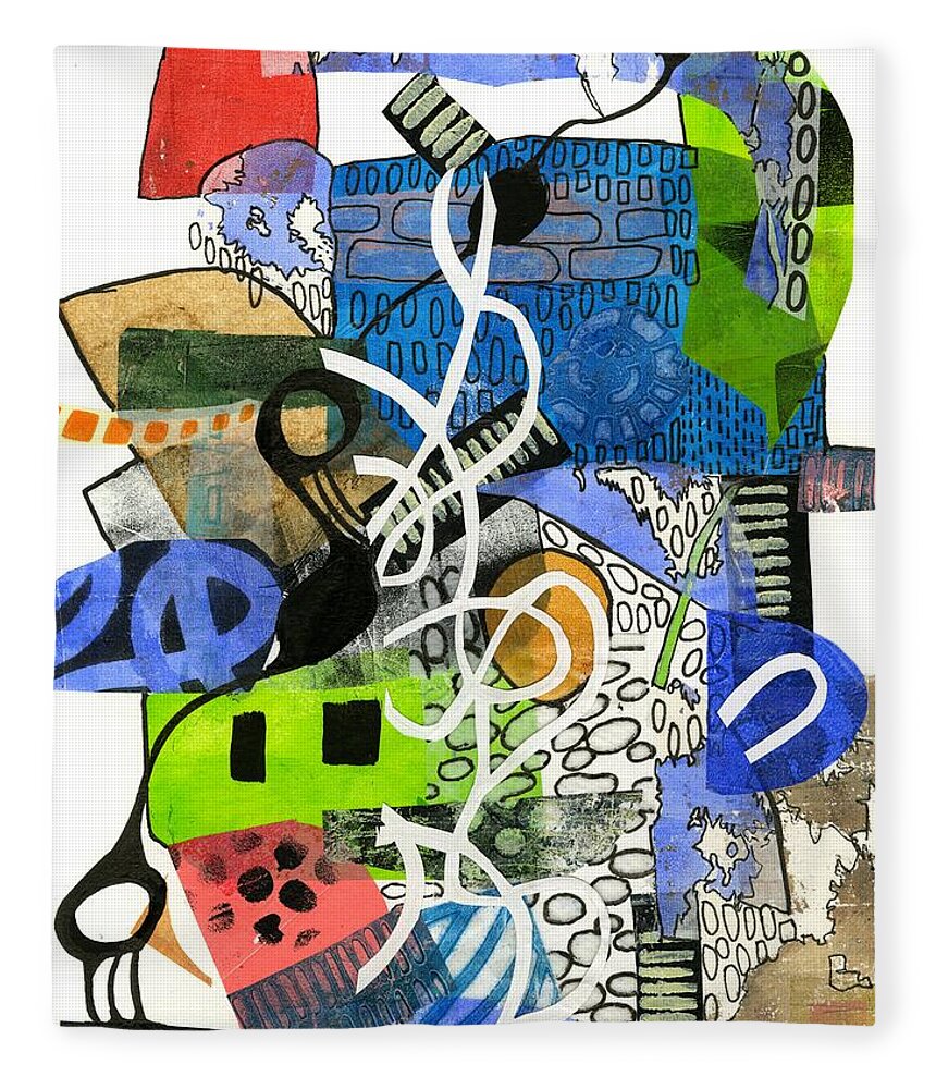 Colorful Abstract Composition - Blanket