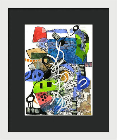 Colorful Abstract Composition - Framed Print