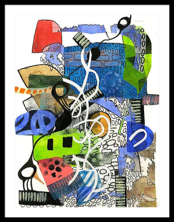 Colorful Abstract Composition - Framed Print
