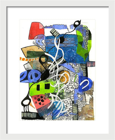 Colorful Abstract Composition - Framed Print