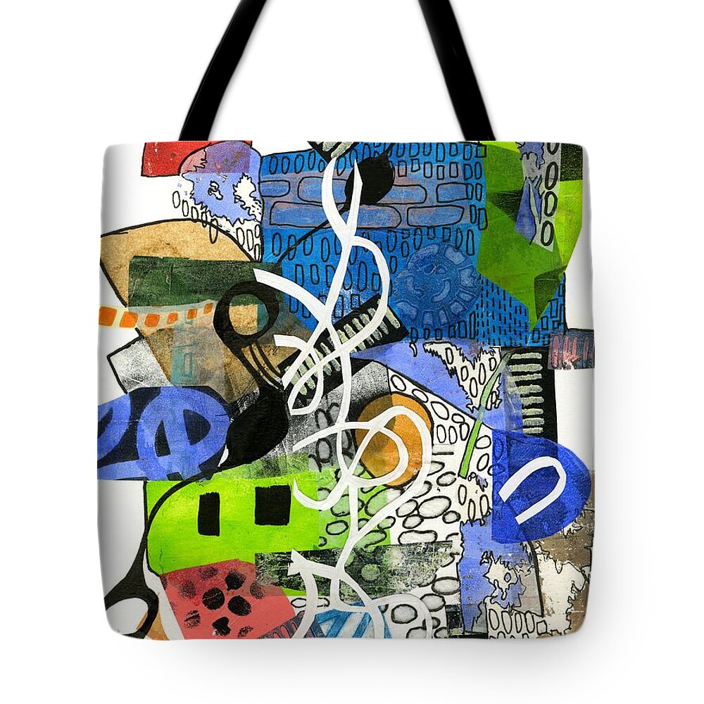 Colorful Abstract Composition - Tote Bag