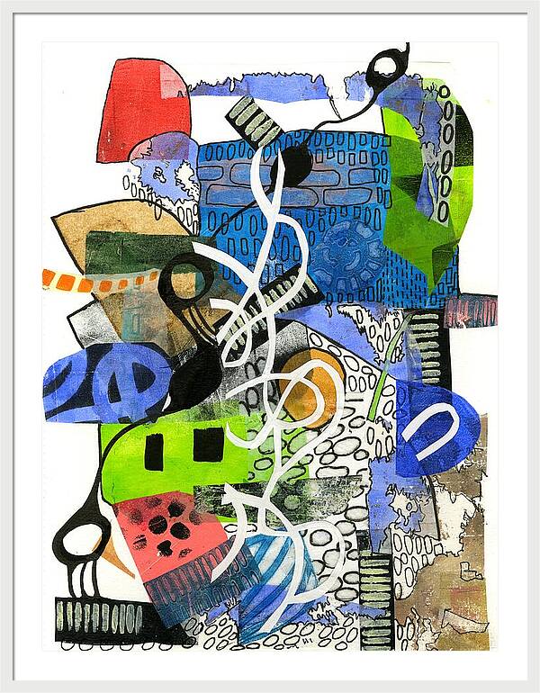 Colorful Abstract Composition - Framed Print