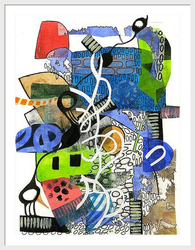 Colorful Abstract Composition - Framed Print