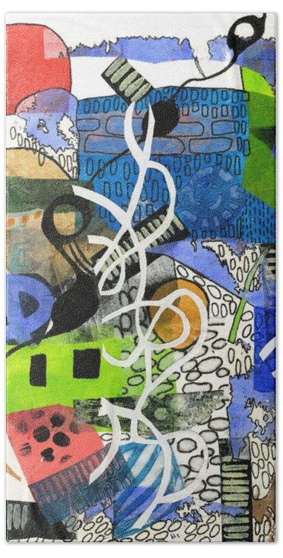 Colorful Abstract Composition - Bath Towel