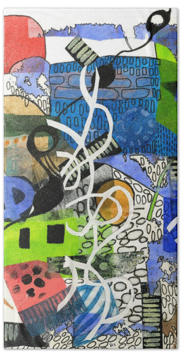 Colorful Abstract Composition - Bath Towel