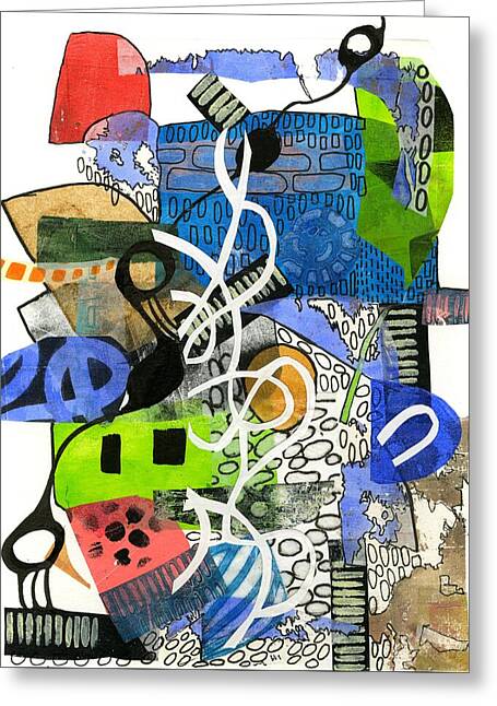 Colorful Abstract Composition - Greeting Card
