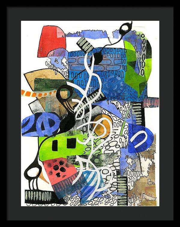 Colorful Abstract Composition - Framed Print