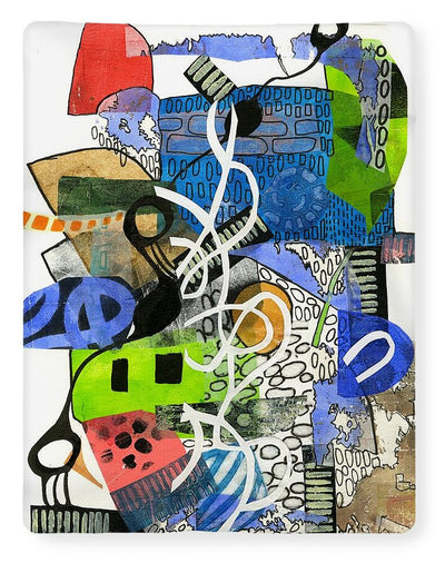 Colorful Abstract Composition - Blanket
