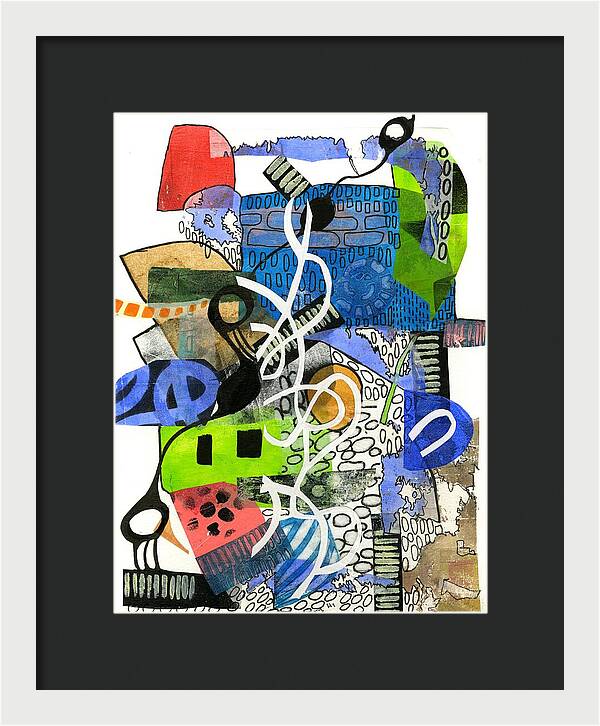 Colorful Abstract Composition - Framed Print
