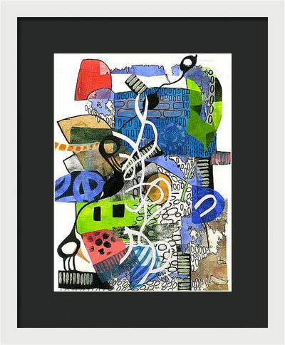 Colorful Abstract Composition - Framed Print