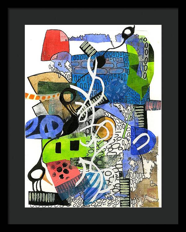 Colorful Abstract Composition - Framed Print