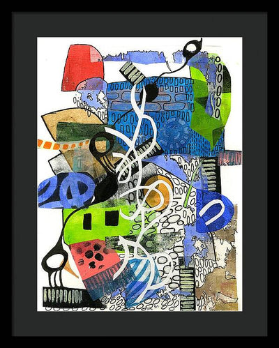 Colorful Abstract Composition - Framed Print