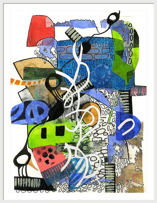Colorful Abstract Composition - Framed Print